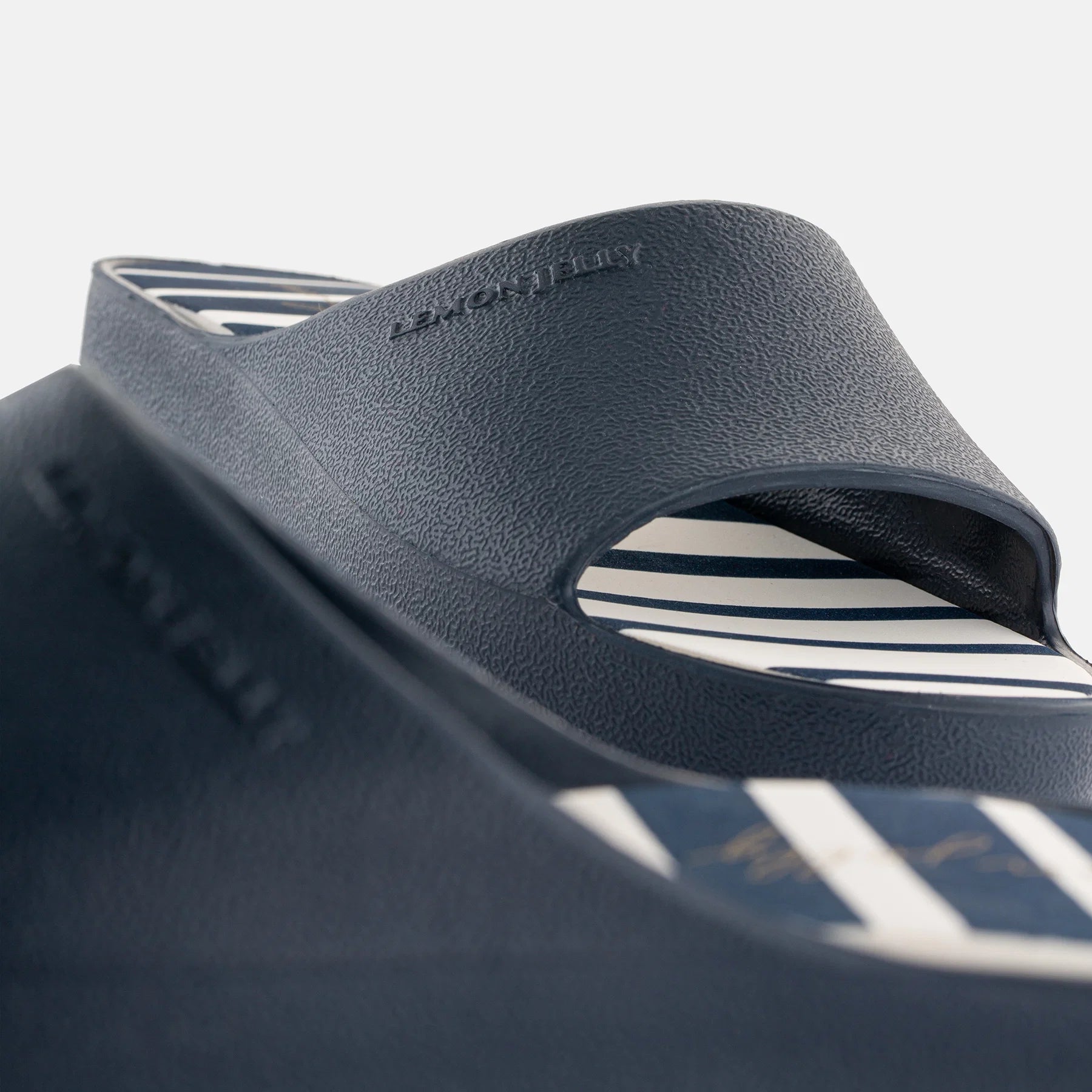 Navy Solis Platform Sandal