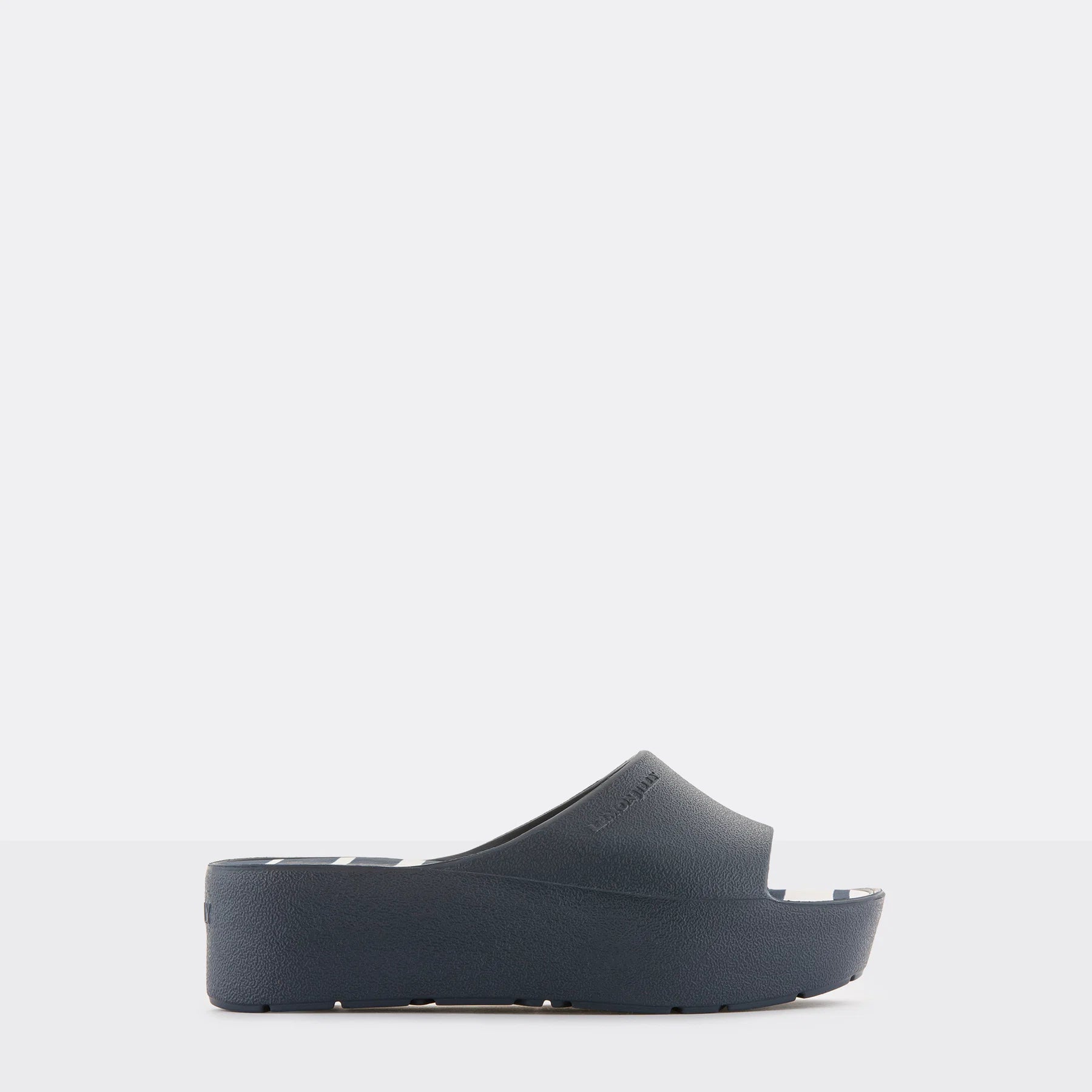 Navy Solis Platform Sandal