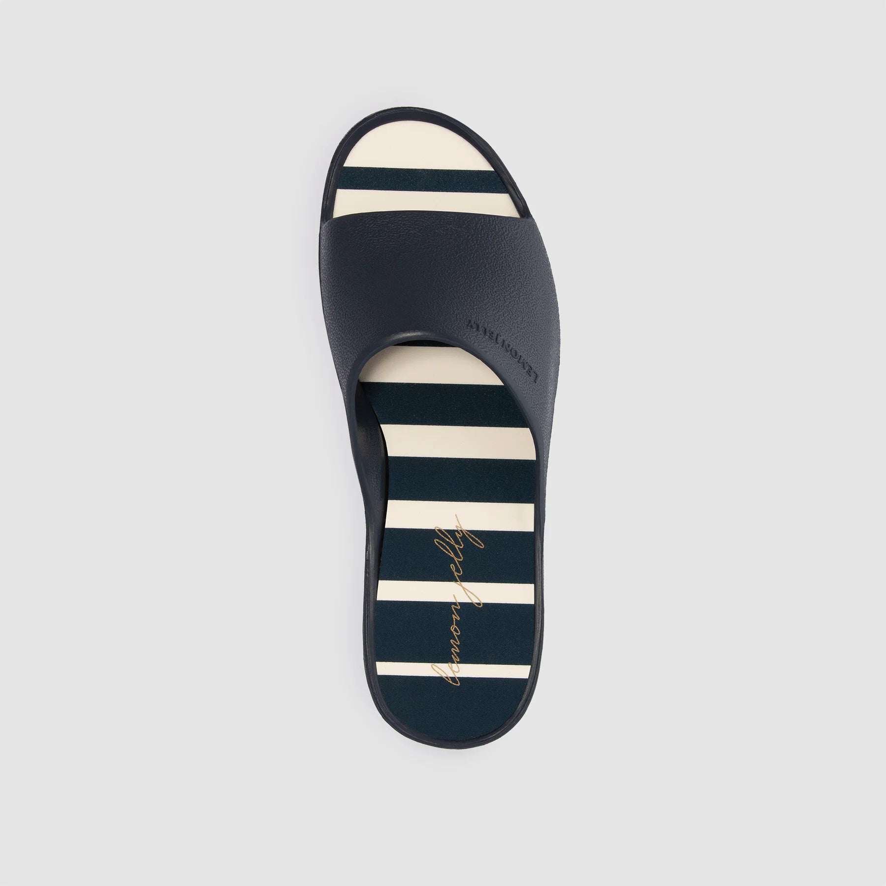 Navy Solis Platform Sandal