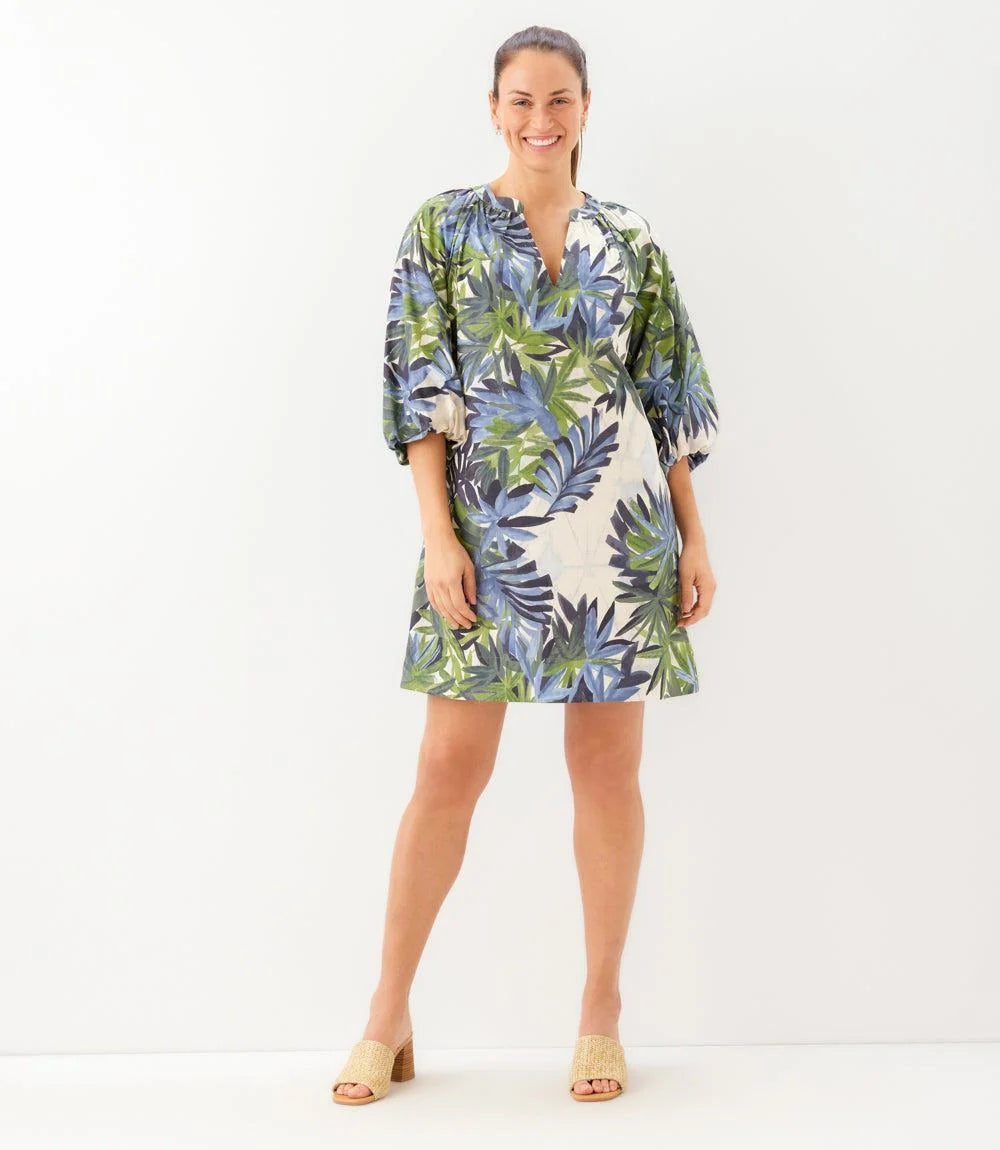Puff Sleeve Peasant Dress