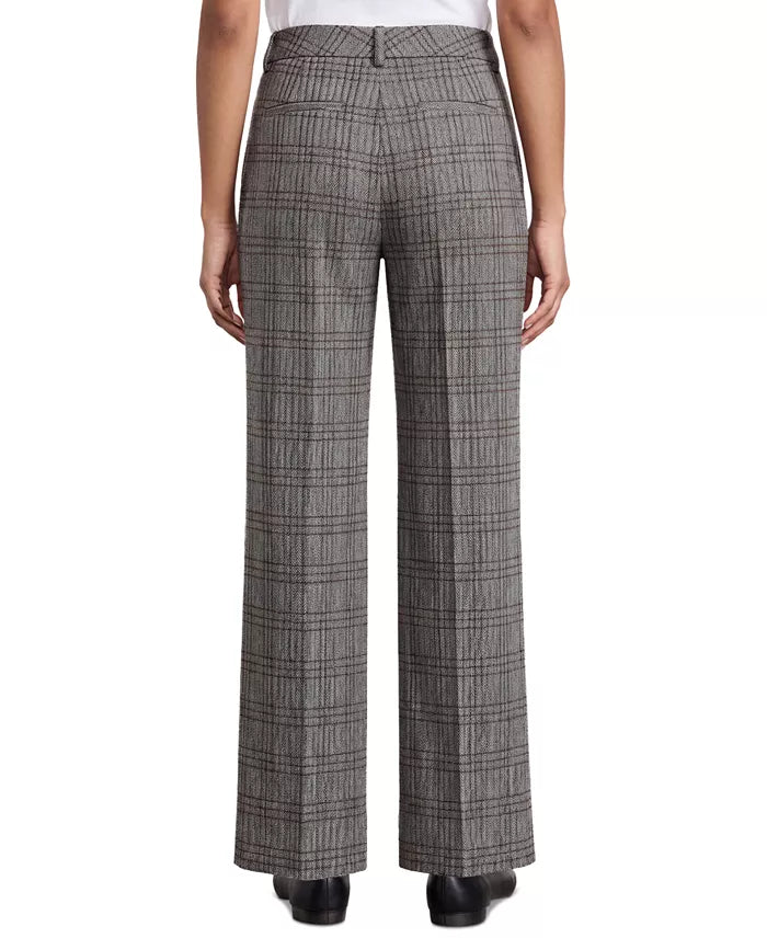 Herringbone Plaid Trousers
