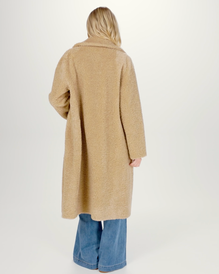 Long Bonded Fur Coat