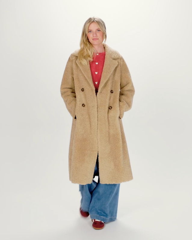 Long Bonded Fur Coat