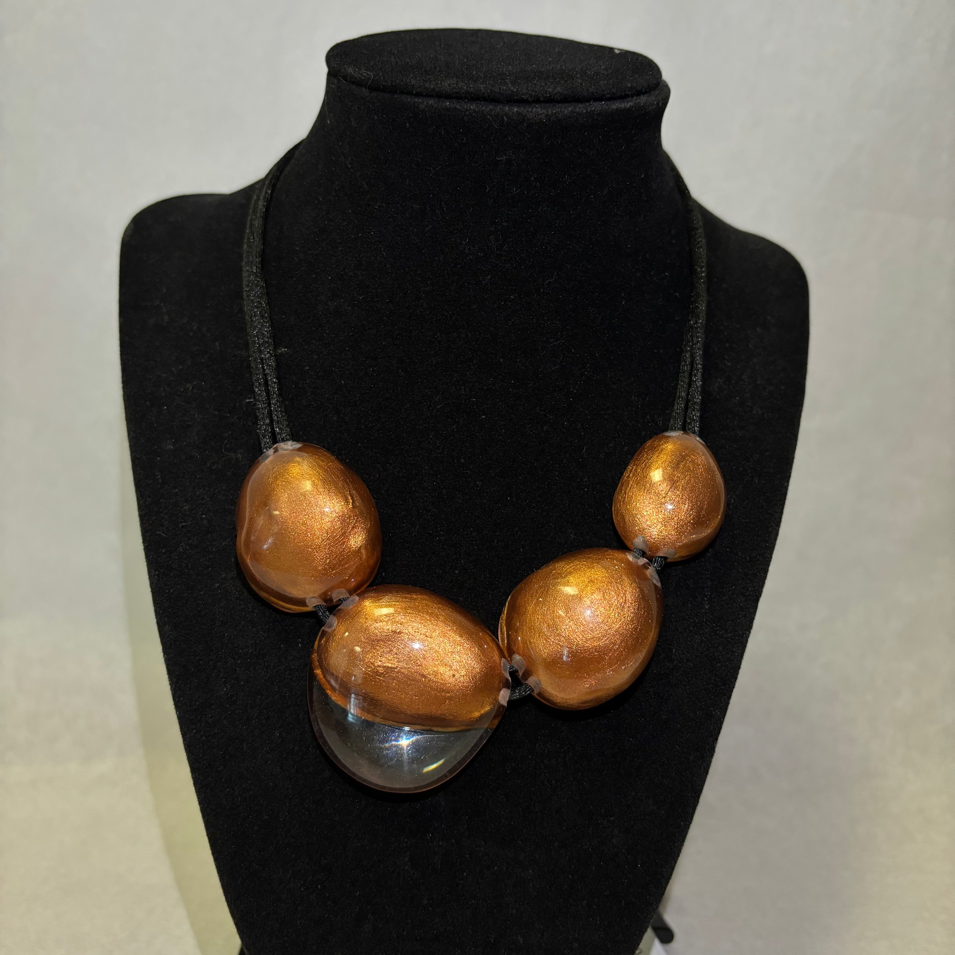 Bronze Resin Adjustable Necklace
