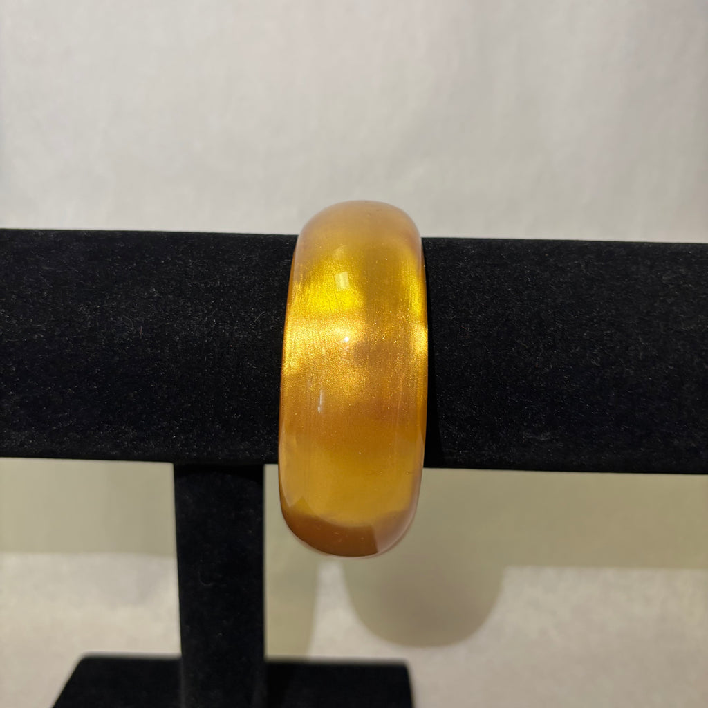 Gold Metallic Resin Bangle