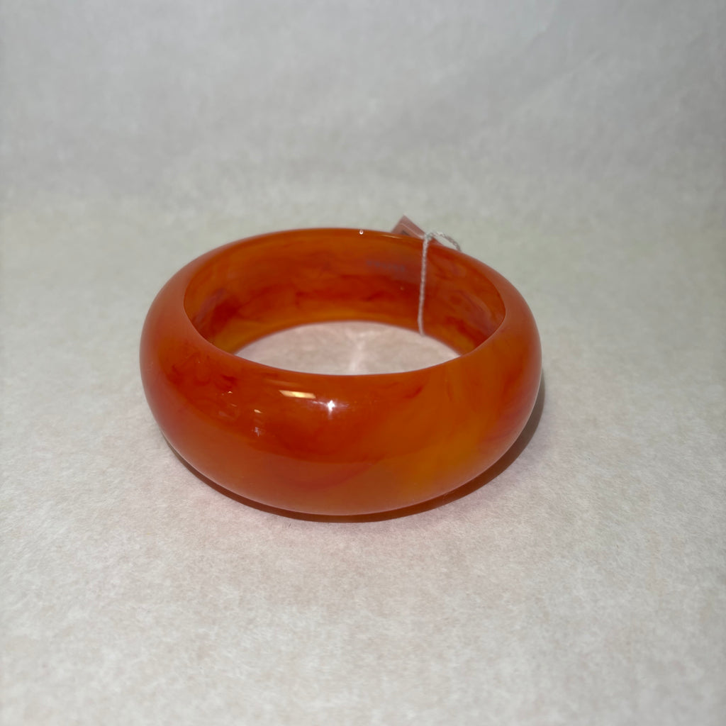 Orange 'Tortoise Shell' Resin Bangle