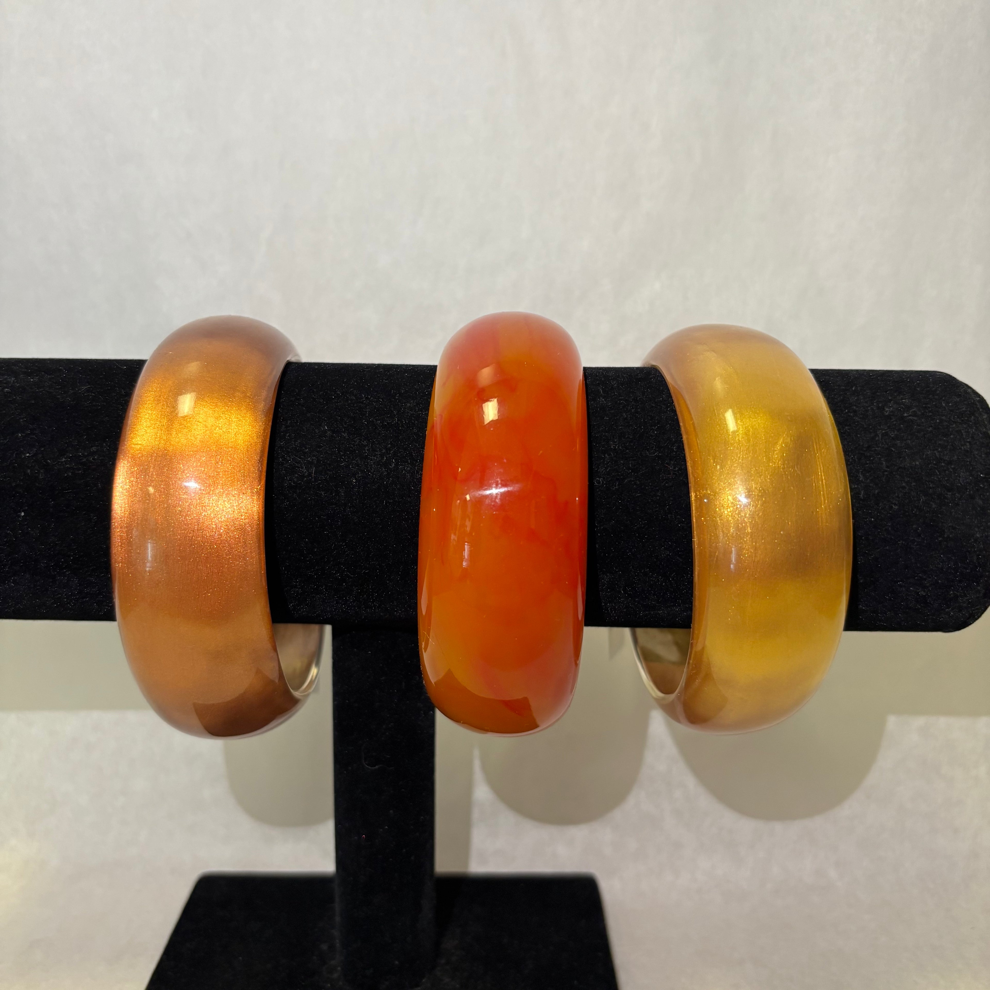 Bronze Metallic Resin Bangle