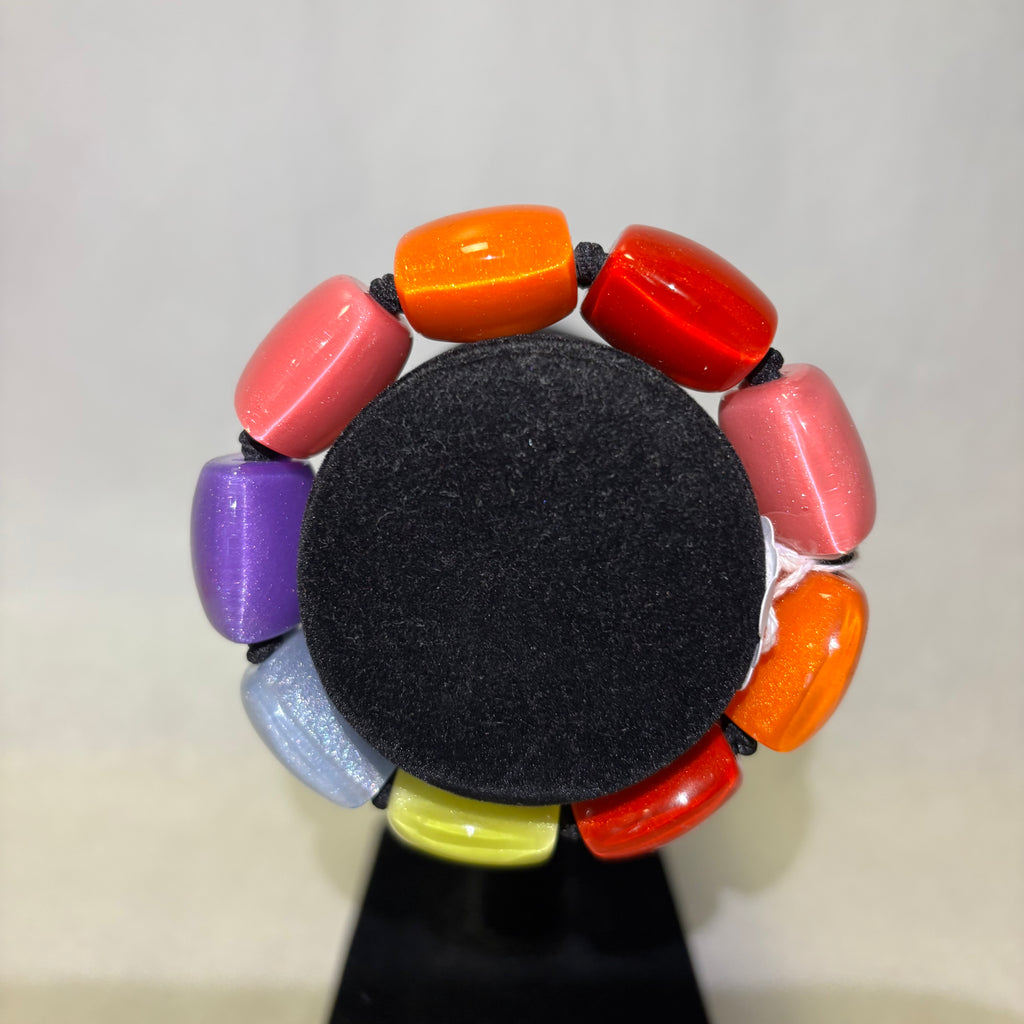Multi-colored Resin Stretch Bracelet