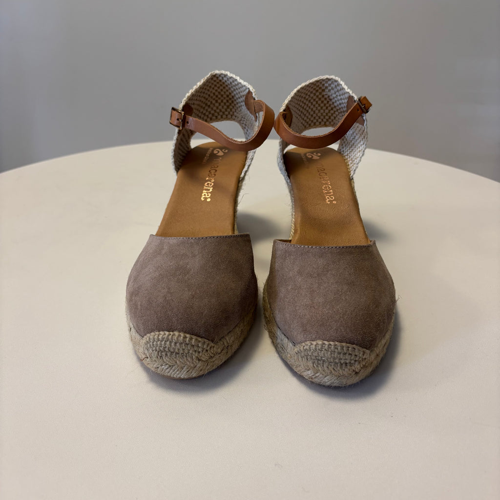 Taupe Wedge Espadrilles