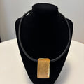 Gold Pendant Cord Necklace