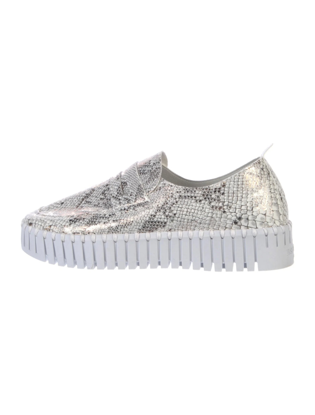 White Suede Animal Print Sneakers