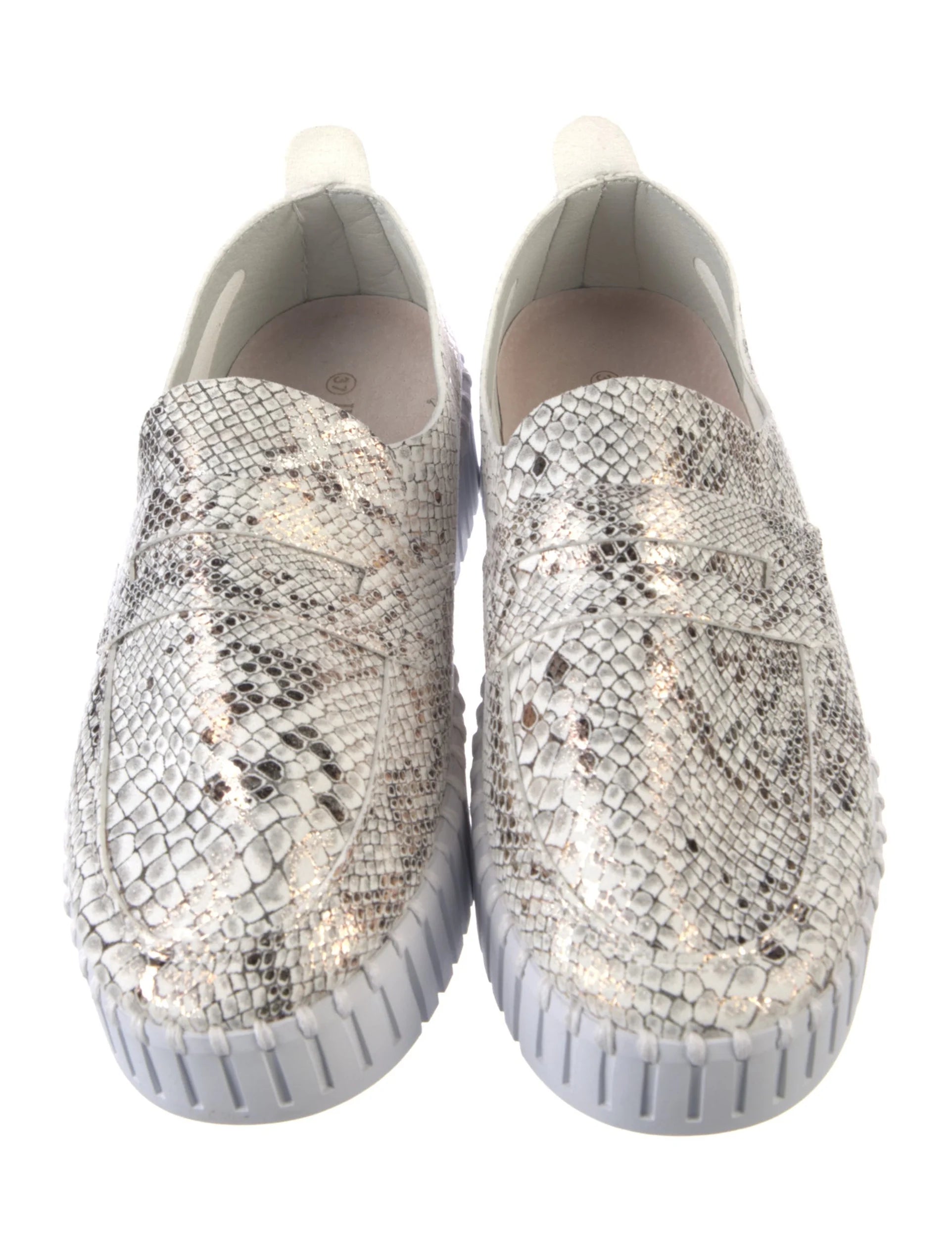 White Suede Animal Print Sneakers
