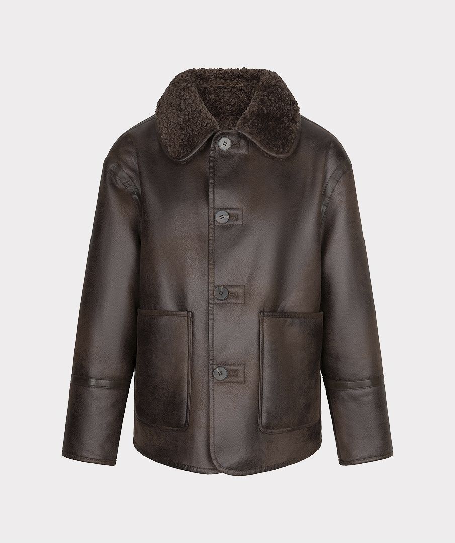 Brown Reversible Suede Jacket