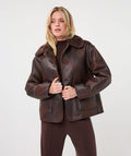 Brown Reversible Suede Jacket