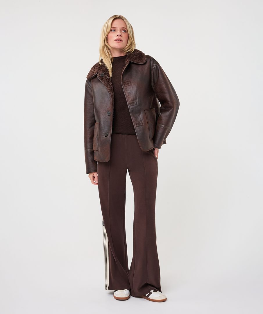 Brown Reversible Suede Jacket