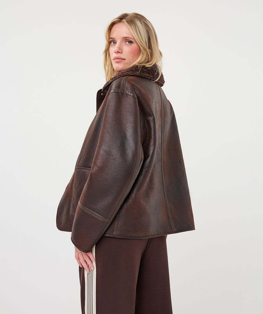 Brown Reversible Suede Jacket