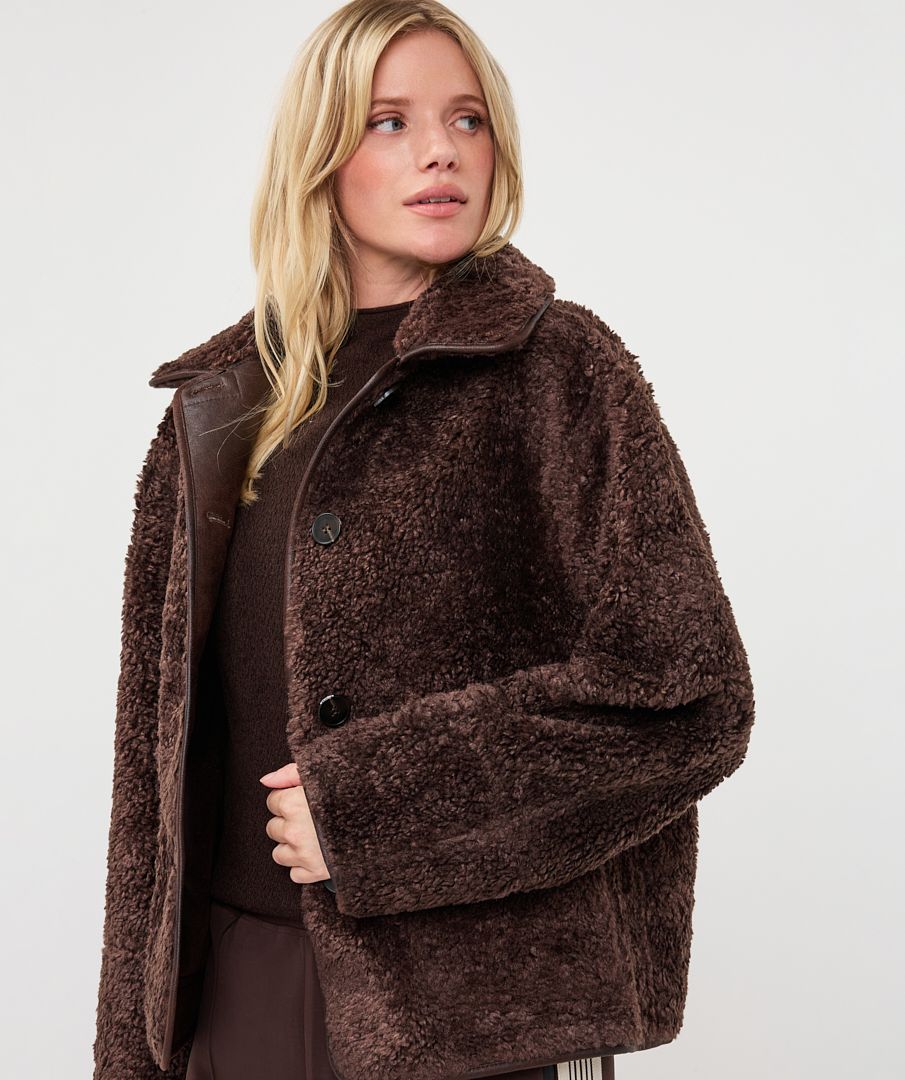 Brown Reversible Suede Jacket