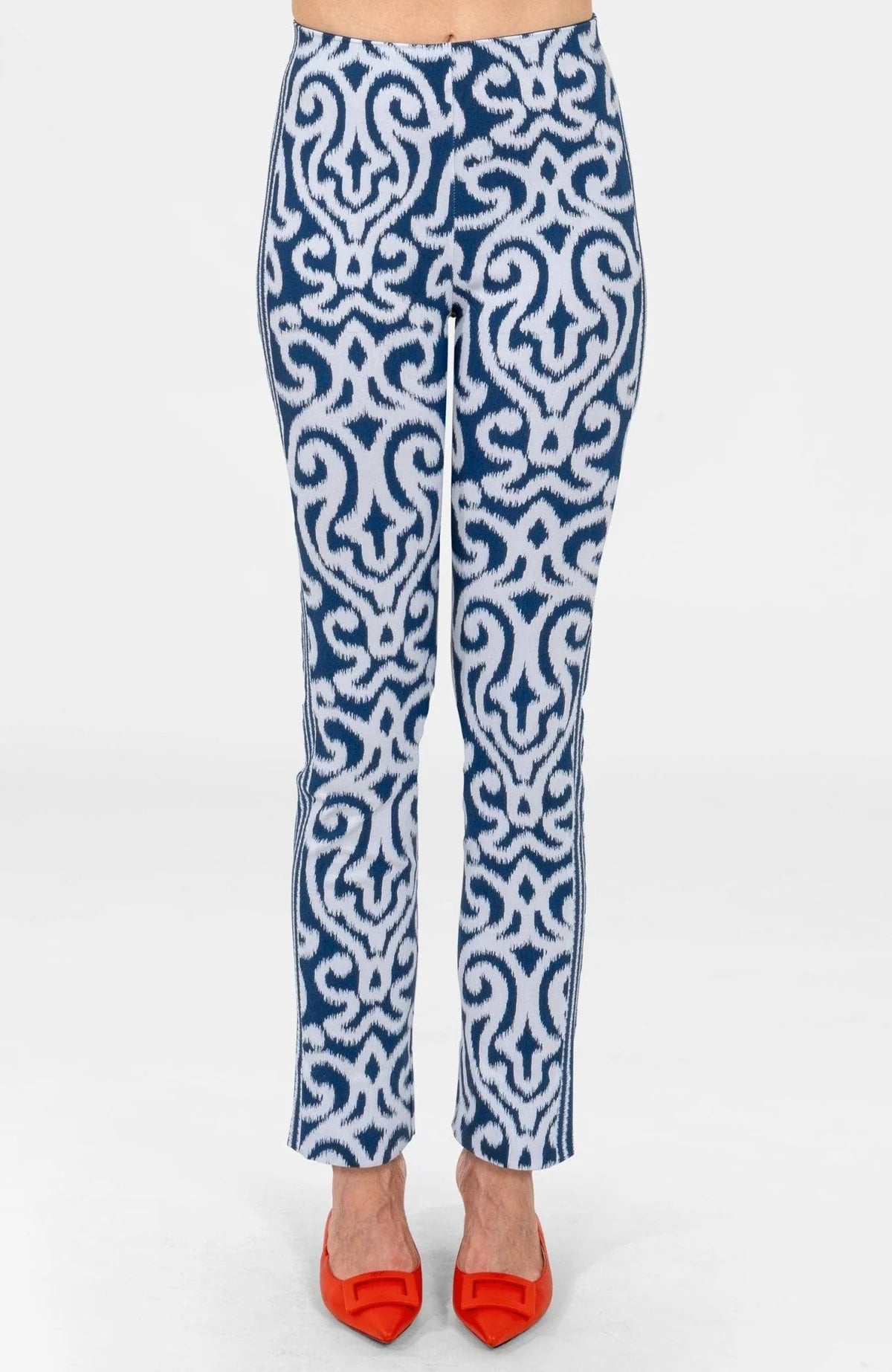 Navy Gripeless Pull On Pants - Arabesque