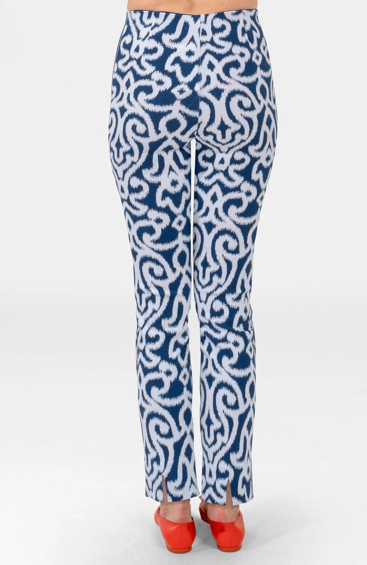 Navy Gripeless Pull On Pants - Arabesque