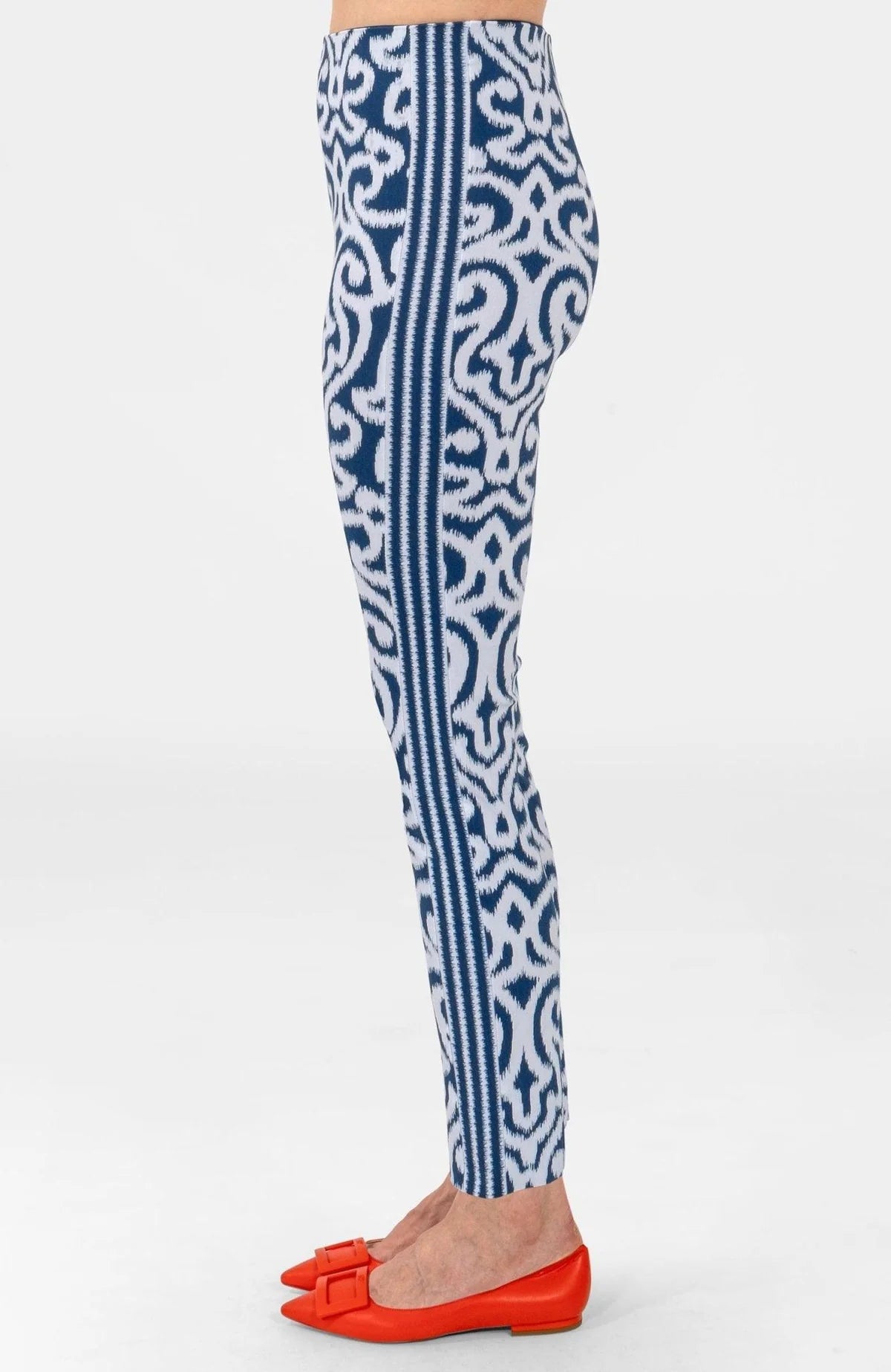 Navy Gripeless Pull On Pants - Arabesque