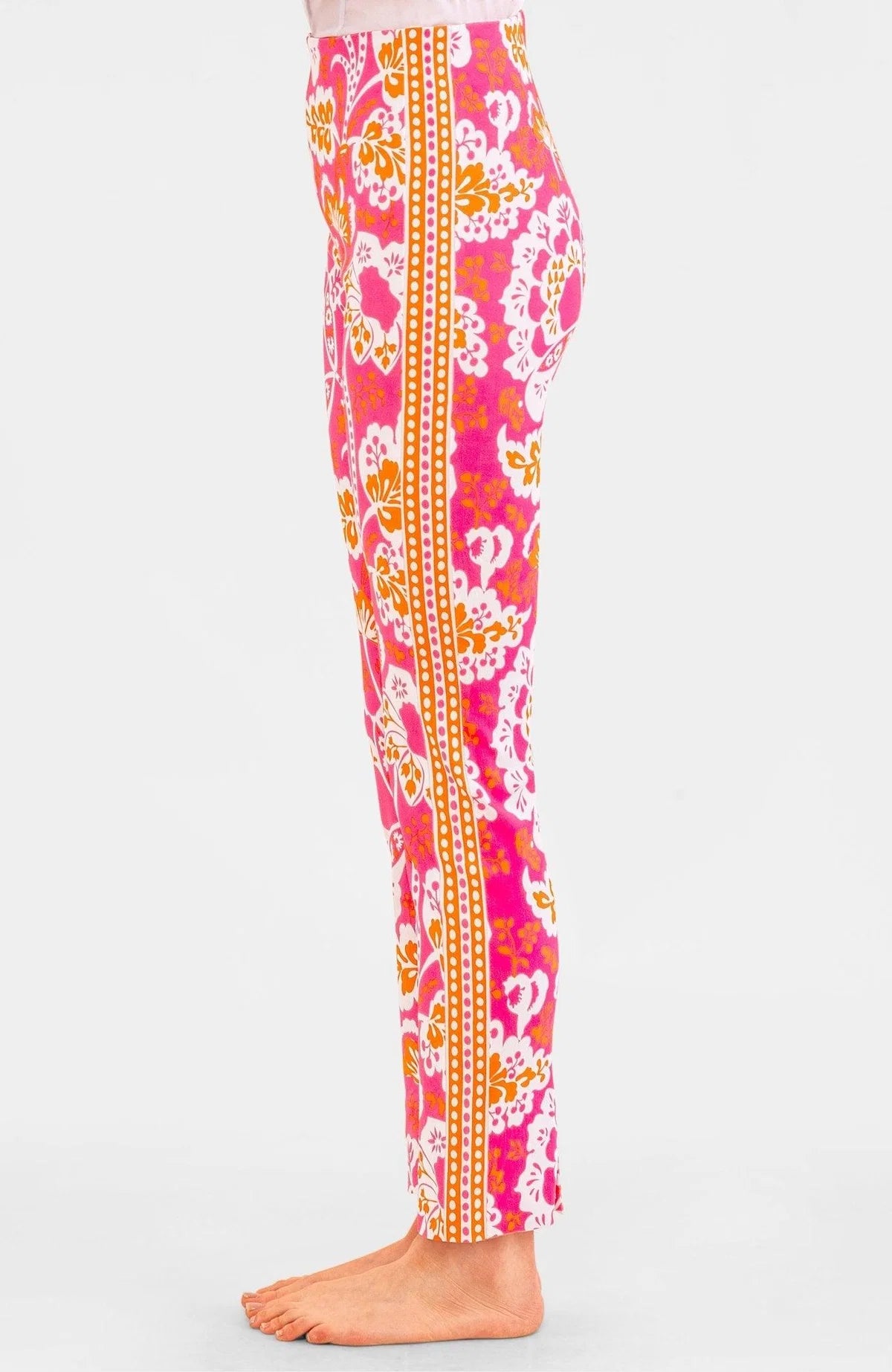 Pink/Orange Gripeless Pull On Pants