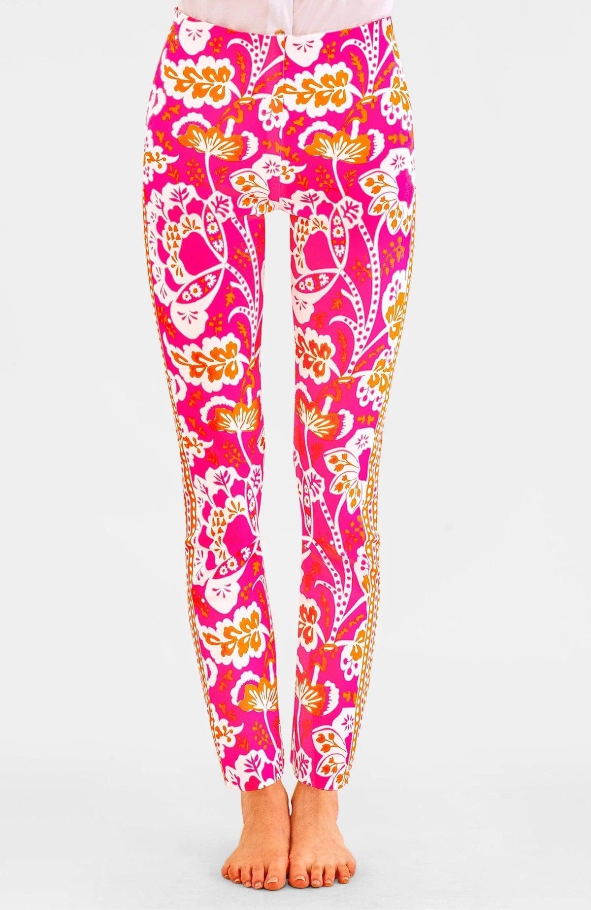 Pink/Orange Gripeless Pull On Pants