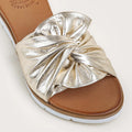 Metallic Gold Poly Slides