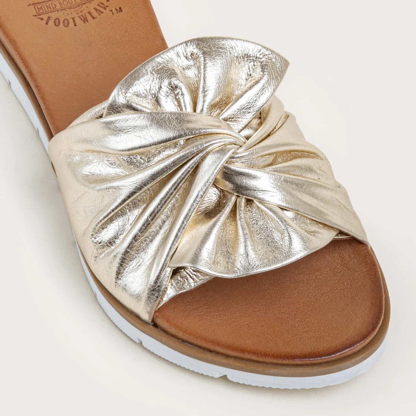 Metallic Gold Poly Slides