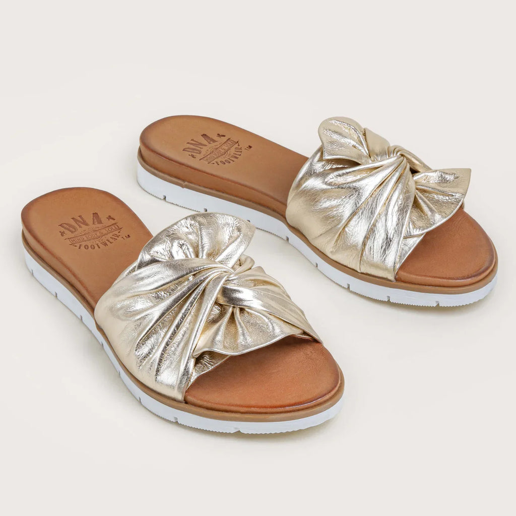 Metallic Gold Poly Slides