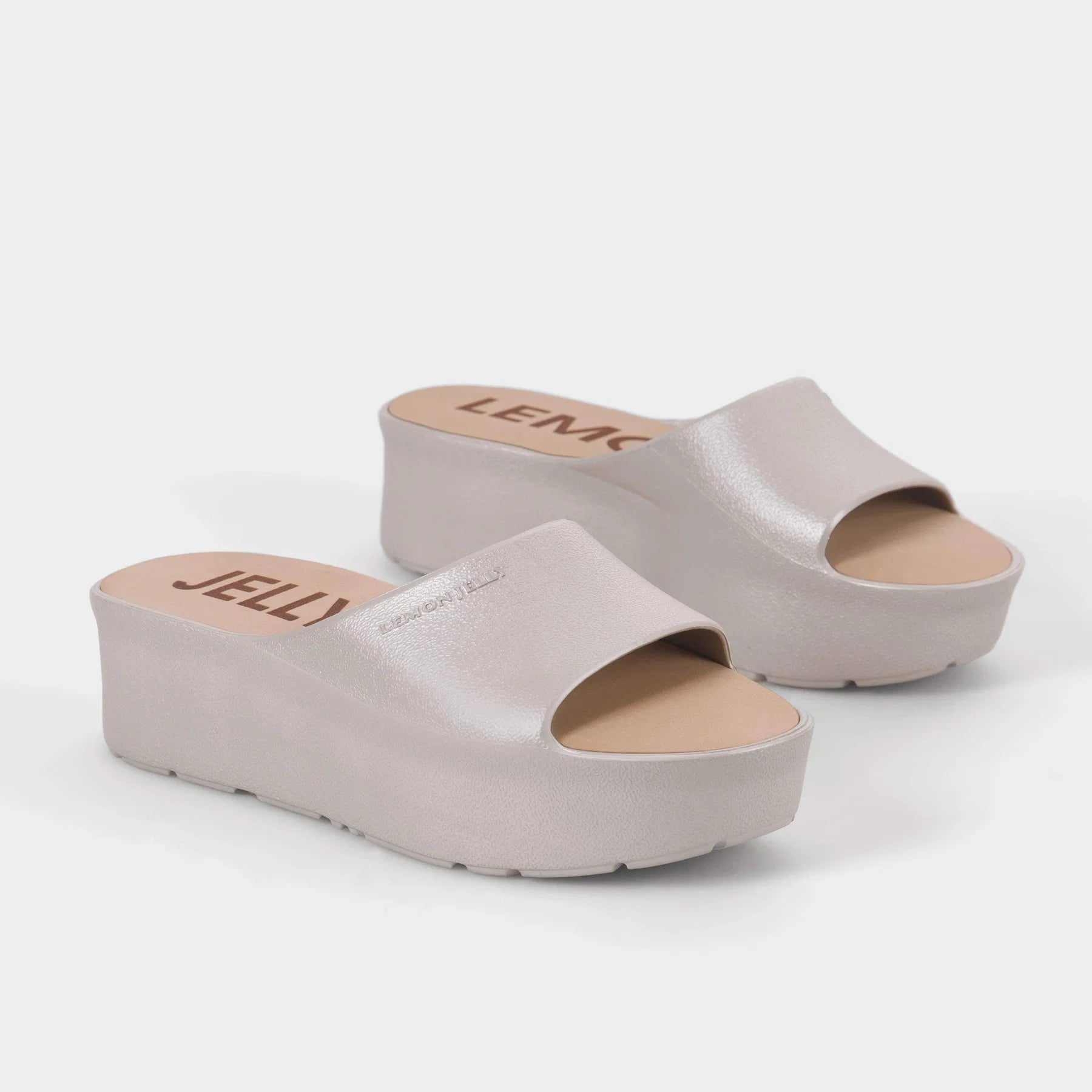 Warm Grey Sunny Platform Sandals
